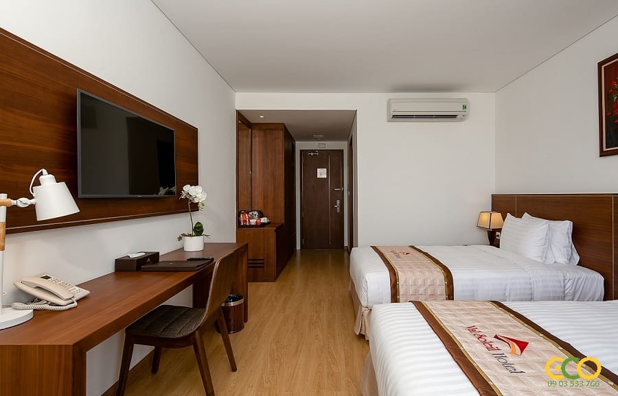 Phòng nghỉ đôi rộng rãi sang trọng 