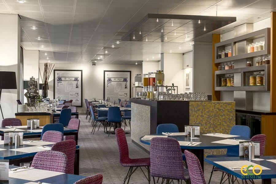 Thiết kế thi công nội thất nhà hàng khách sạn đẹp