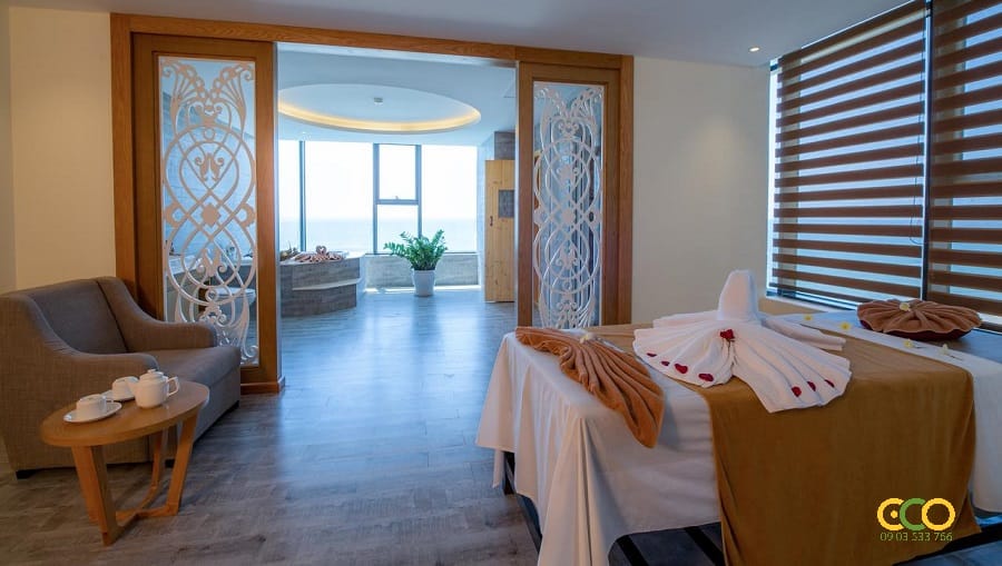 Phòng nghỉ khách sạn rộng rãi, sang trộng 