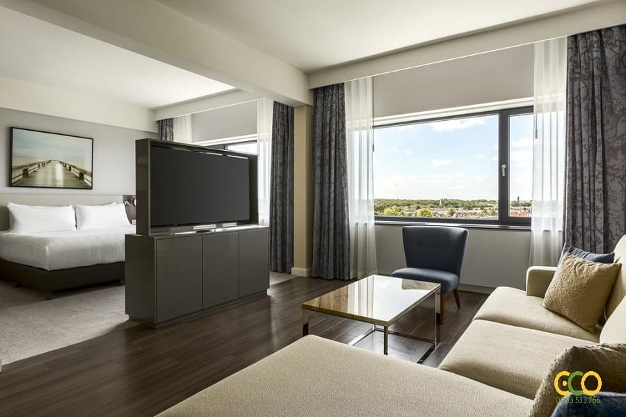 Không gian nội thất phòng nghỉ khách sạn sang trọng 