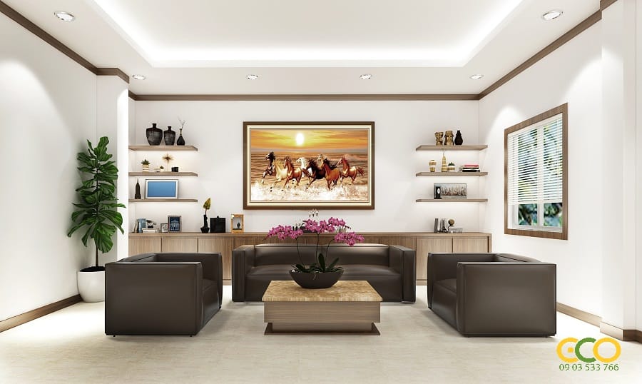 Thiết kế thi công nội thất văn phòng giám đốc đẹp 