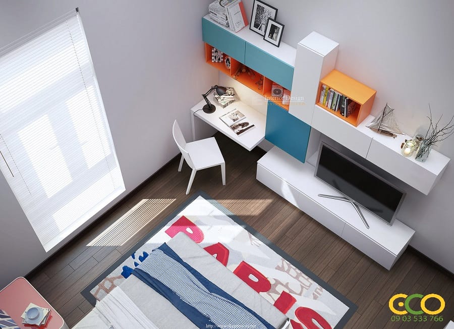 Không gian phòng ngủ đẹp, nhẹ nhàng, thông thoáng