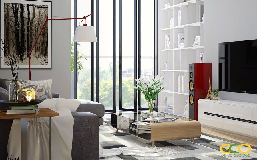 Không gian nội thất phòng khách hấp dẫn