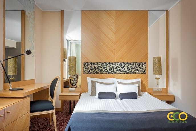 Thiết kế thi công nội thất phòng khách sạn đẹp 