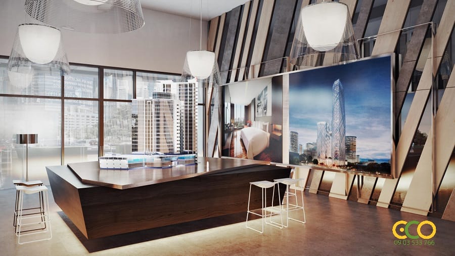 Thiết kế thi công nội thất văn phòng làm việc lớn 