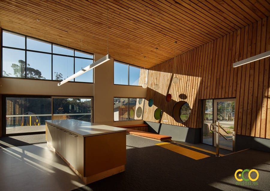 Không gian nội thất văn phòng thoáng đẹp