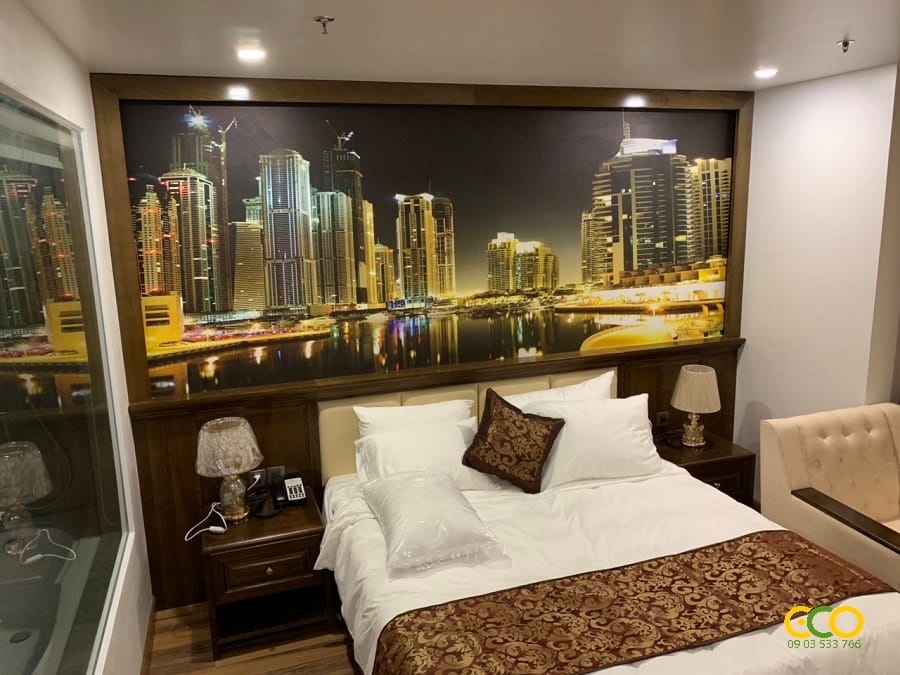 Thiết kế thi công nội thất phòng khách sạn đẹp 