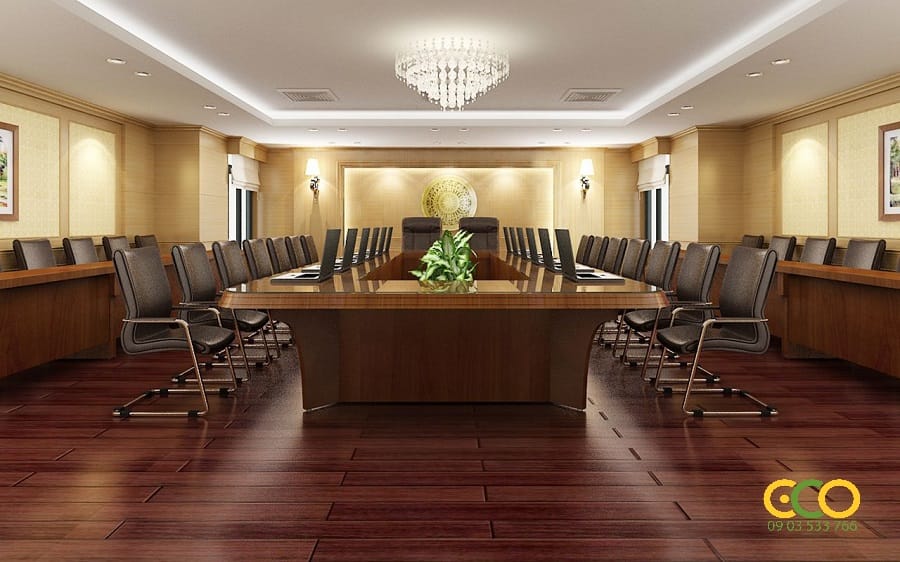 Thiết kế thi công nội thất văn phòng họp hiện đại