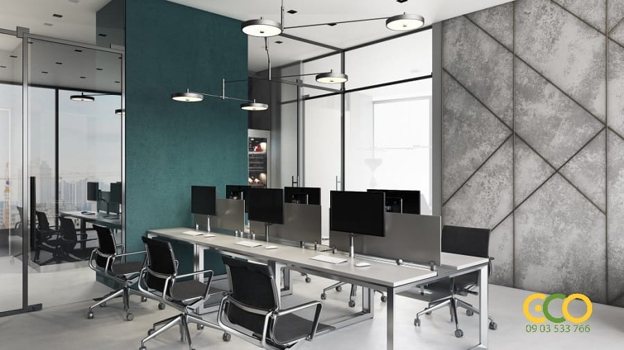 Thiết kế thi công nội thất văn phòng làm việc cao cấp