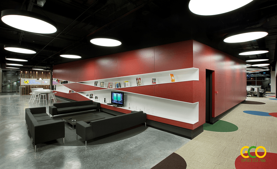 Thiết kế thi công nội thất văn phòng làm việc đơn giản, ấn tượng 