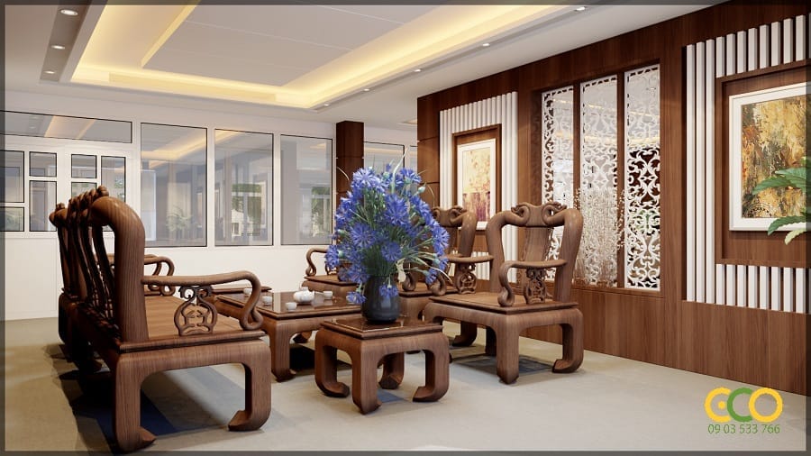 Không gian văn phòng hiện đại, sang trọng,