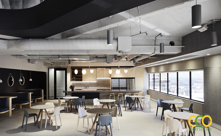 Thiết kế thi công nội thất văn phòng thiết bị moto trọn gói