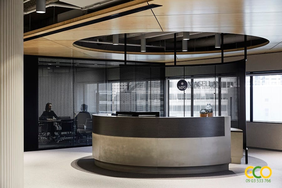 Thiết kế thi công thất văn phòng làm việc sang trọng 