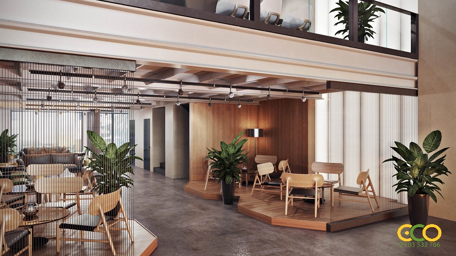 Không gian văn phòng rộng lớn, thoải mái 