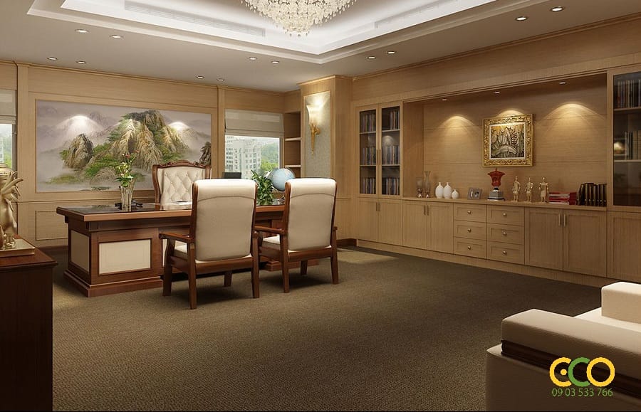 Thiết kế thi công nội thất văn phòng lớn 