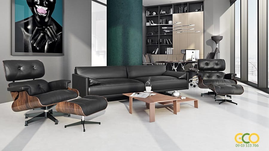 Kh&ocirc;ng gian nội thất văn ph&ograve;ng rộng r&atilde;i, sang trọng 