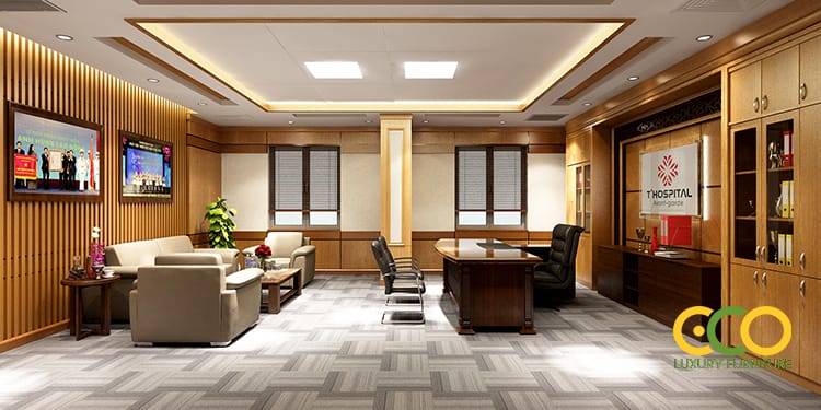 thiết kế thi công phòng giám đốc