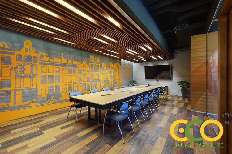 Tư vấn thiết kế nội thất văn phòng diện tích lớn 3 Văn phòng làm việc diện tích lớn năng động