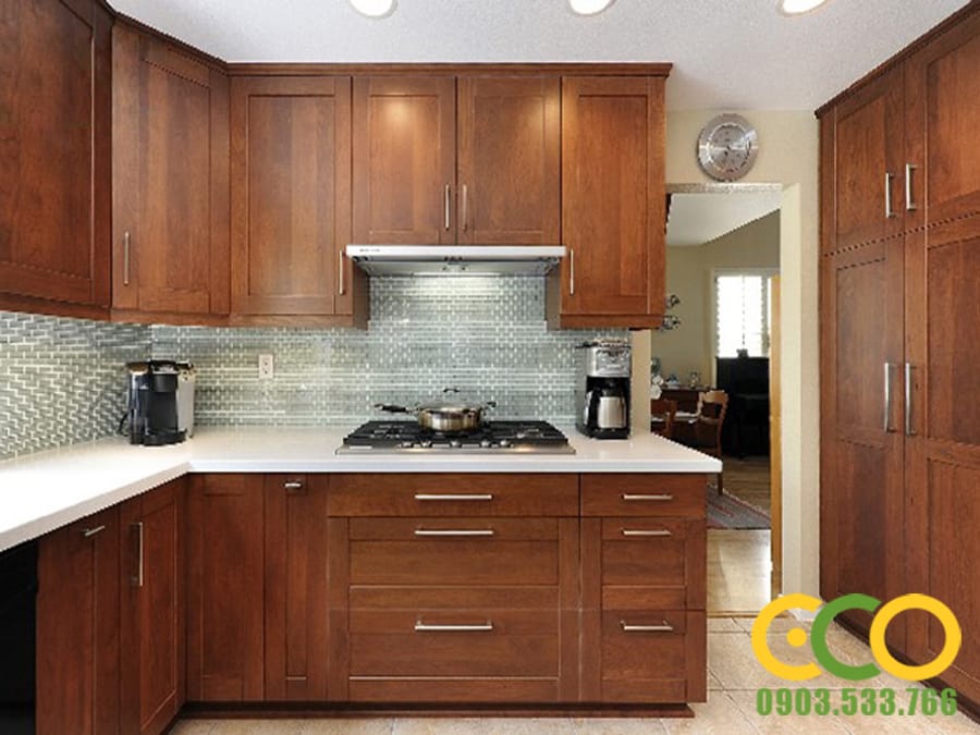 Tủ bếp gỗ tự nhiên - Giải pháp tốt nhất cho căn bếp gia đình Việt. 11 Tủ Bếp