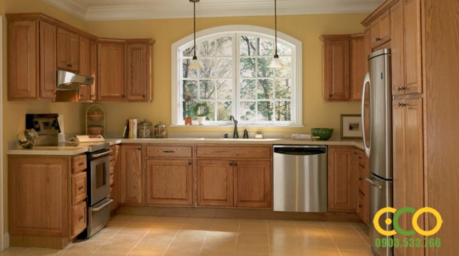 Tủ bếp gỗ tự nhiên - Giải pháp tốt nhất cho căn bếp gia đình Việt. 7 Tủ Bếp