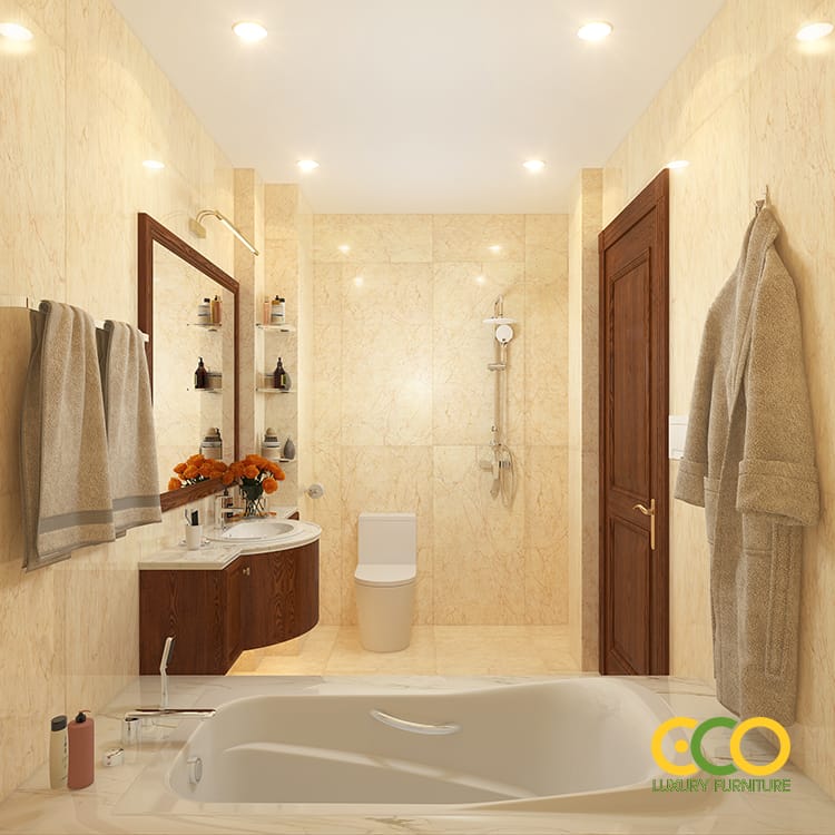 thiết kế wc biệt thự 