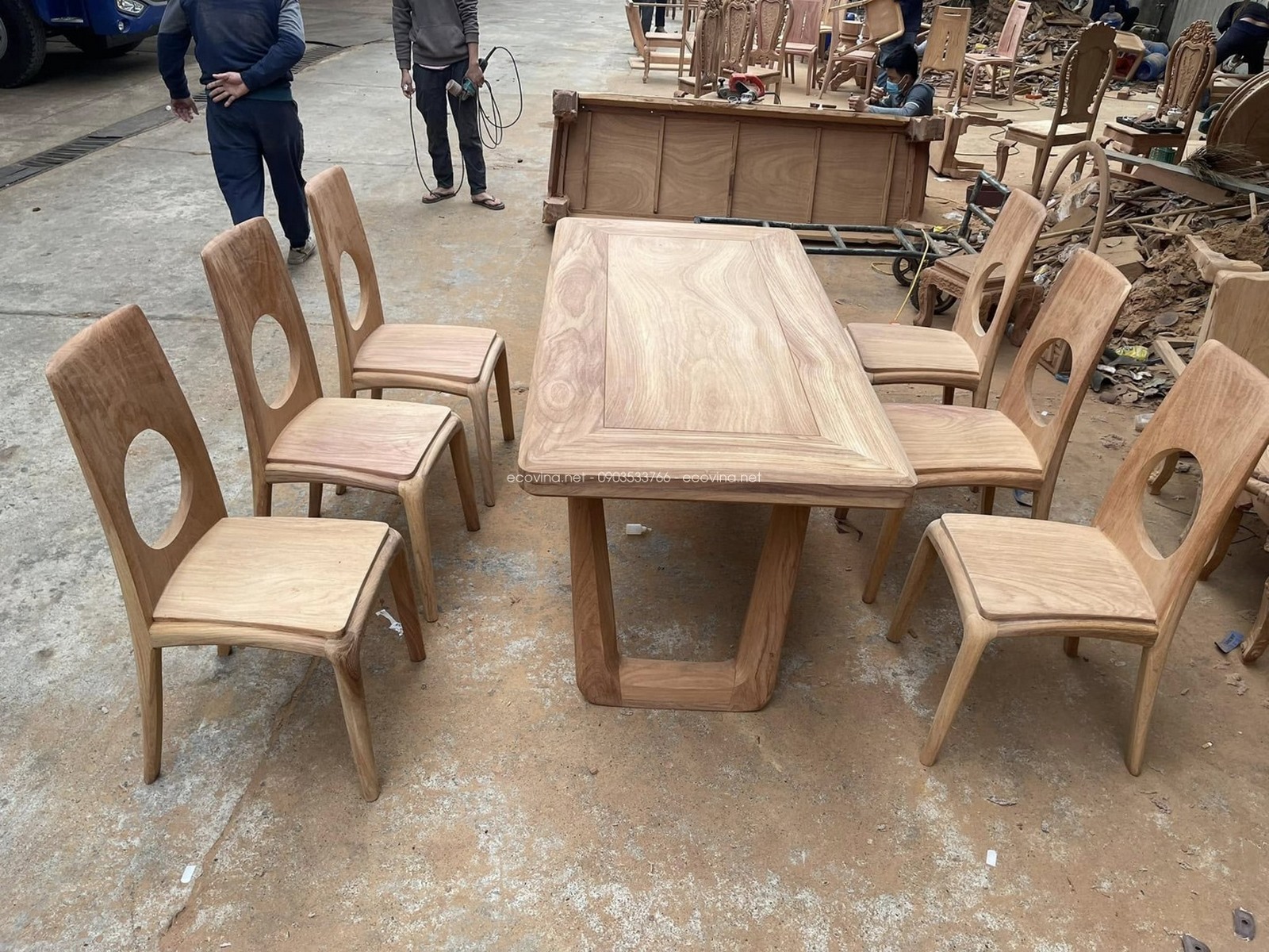 02.ban ghe an go go do 9