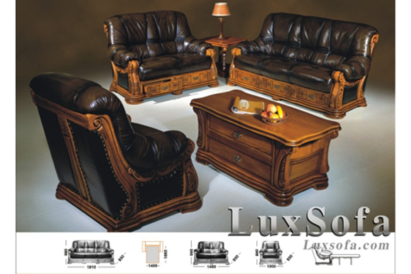 Ghế sofa da cổ điển sang trọng SC82 1 ghe sofa da co dien sang trong sc82