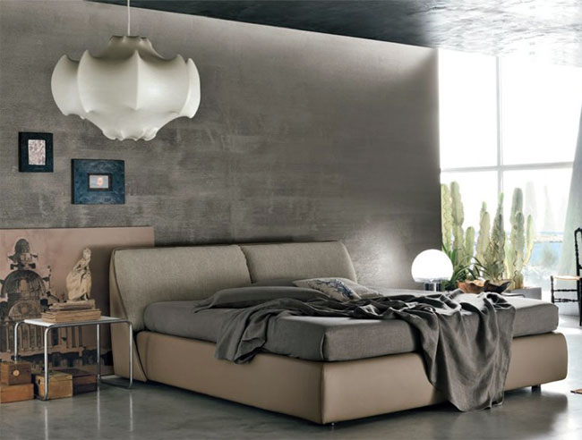 Sofa da vải đơn giản đẹp 3 lagoon collection leatheer bed