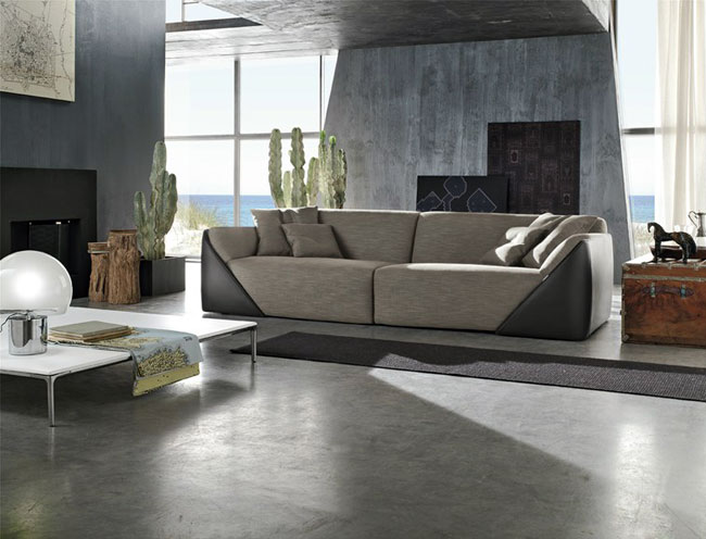 Sofa da vải đơn giản đẹp 2 lagoon collection sofa