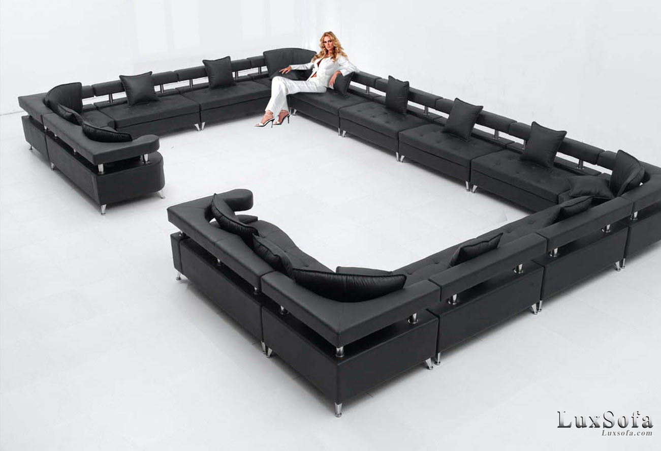 Sofa cafe góc đẹp SCF17 1 sofa cafe goc da den dep sc17201