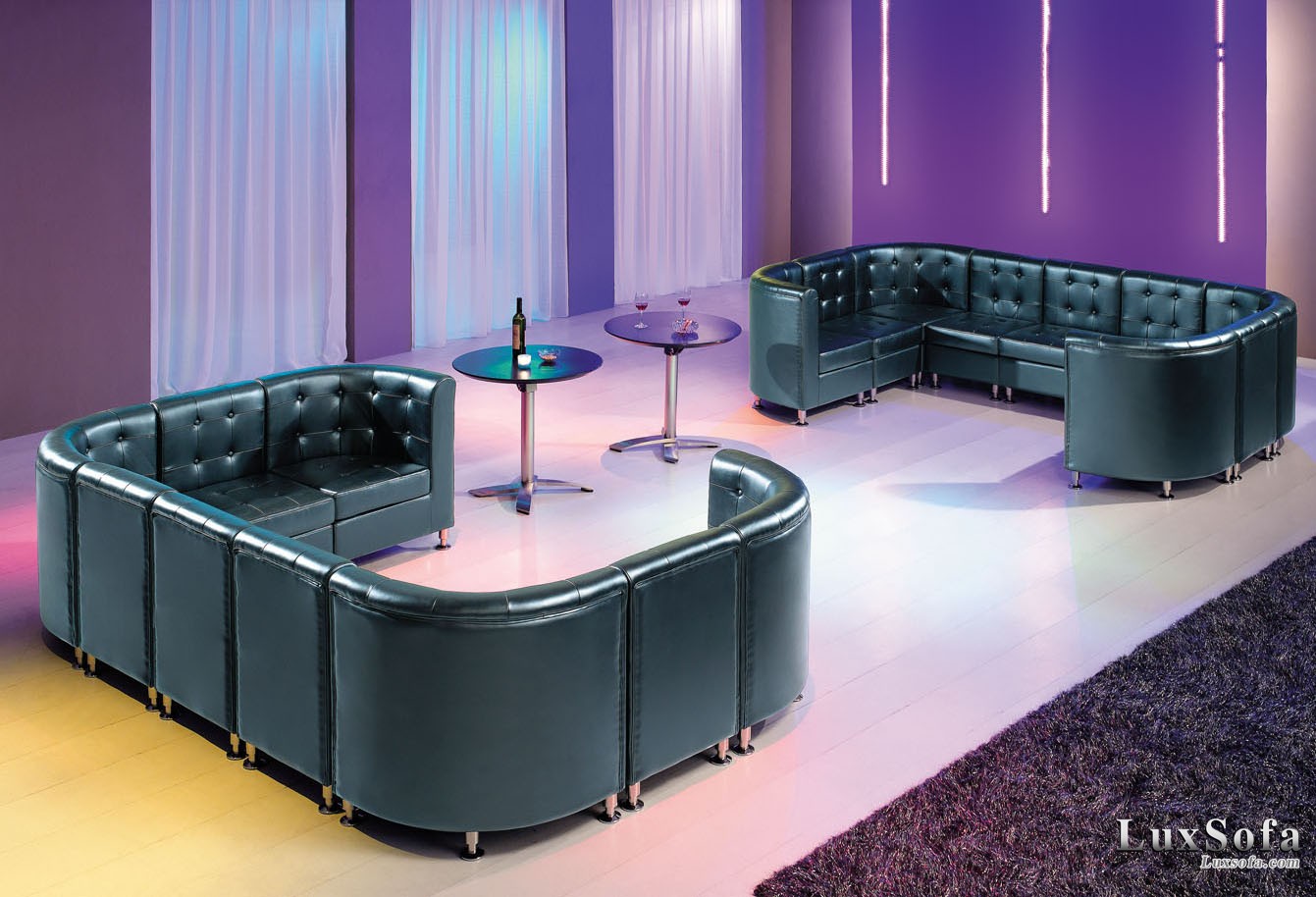 Sofa cafe góc da đen SCF36 1 sofa cafe goc da den sc36202