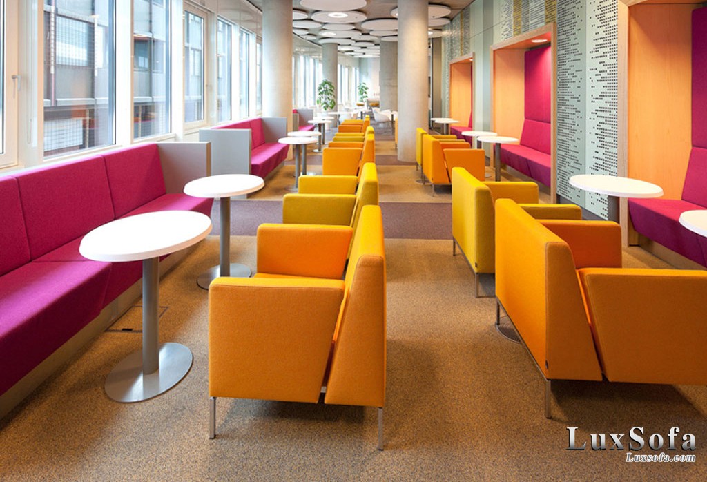 Sofa cafe nỉ đẹp SCF32 1 sofa cafe ni dep sc32