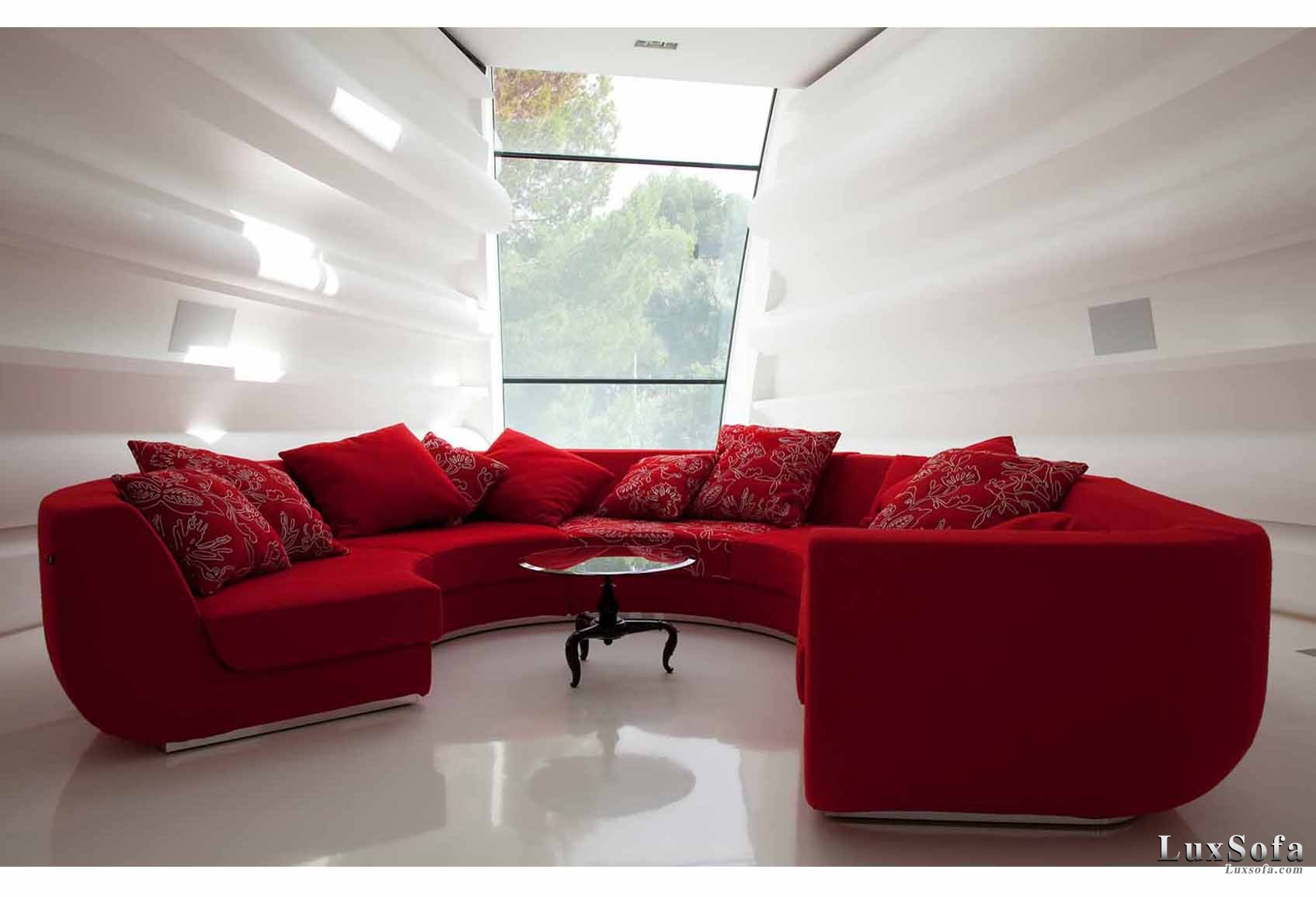 Sofa cafe nỉ hoa SCF31 1 sofa cafe ni hoa do sc31