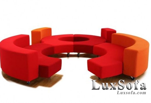Ghế sofa cafe đẹp SCF18 1 sofa cafe tron dep sc18