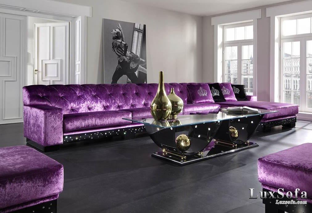 sofa co dien dep mau tim SC15