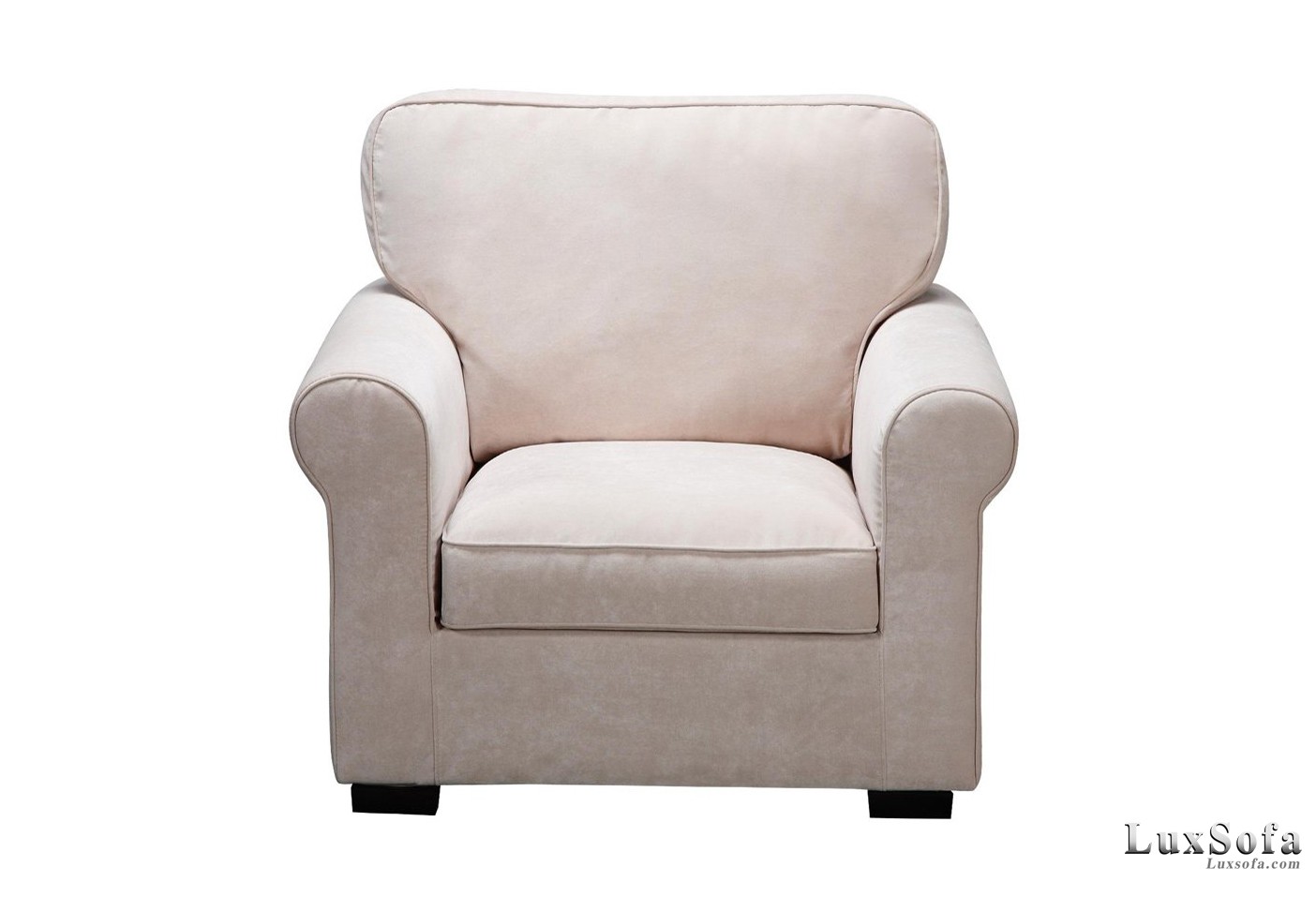 Sofa đơn vải truyền thống S04 1 sofa don da trang SD04