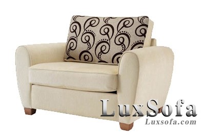 Sofa đơn nỉ màu trắng S03 1 sofa don ni mau trang SD03