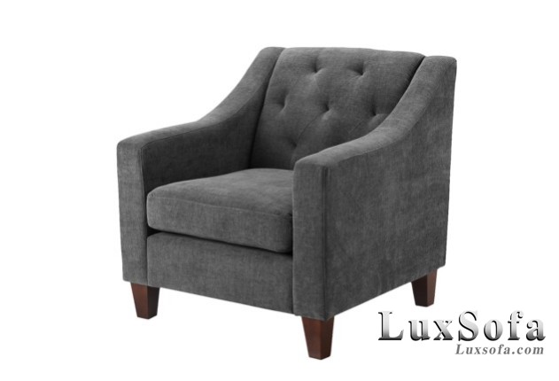 Sofa đơn nỉ xám S11 1 sofa don ni mau xam SD11