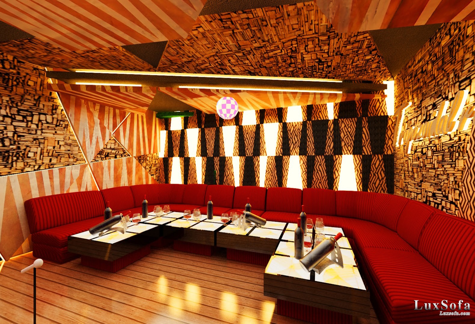 Sofa karaoke hiện đại kẻ sọc SK21 1 sofa karaoke hien dai ke soc sk21