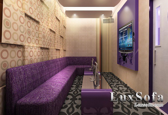 Sofa karaoke hiện đại màu tím Sk07 1 sofa karaoke hien dai mau tC3ADm sk07