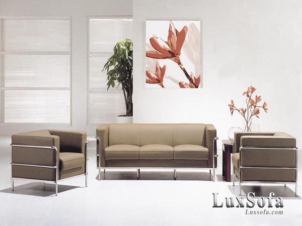 Sofa văn phòng khung inox SVP20 1 sofa van phong khung