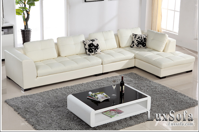 Sofa góc trắng thanh lịch SG003 1 sofa20goc1