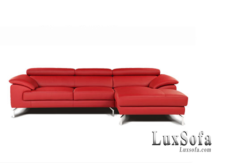 Sofa da màu đỏ hiện đại SD007 1 sofa20goc205