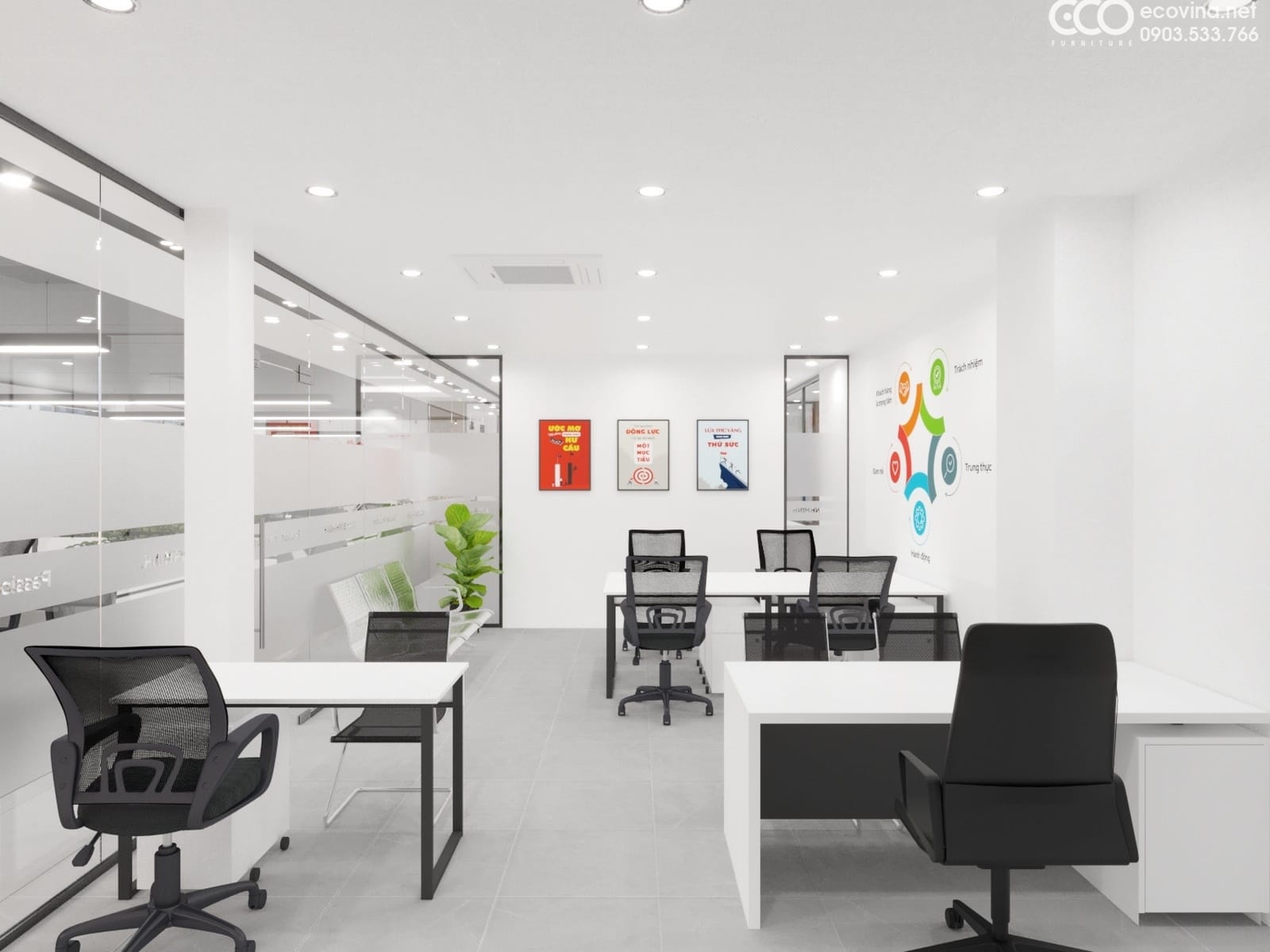 thiet ke thi cong noi that showroom o to 22