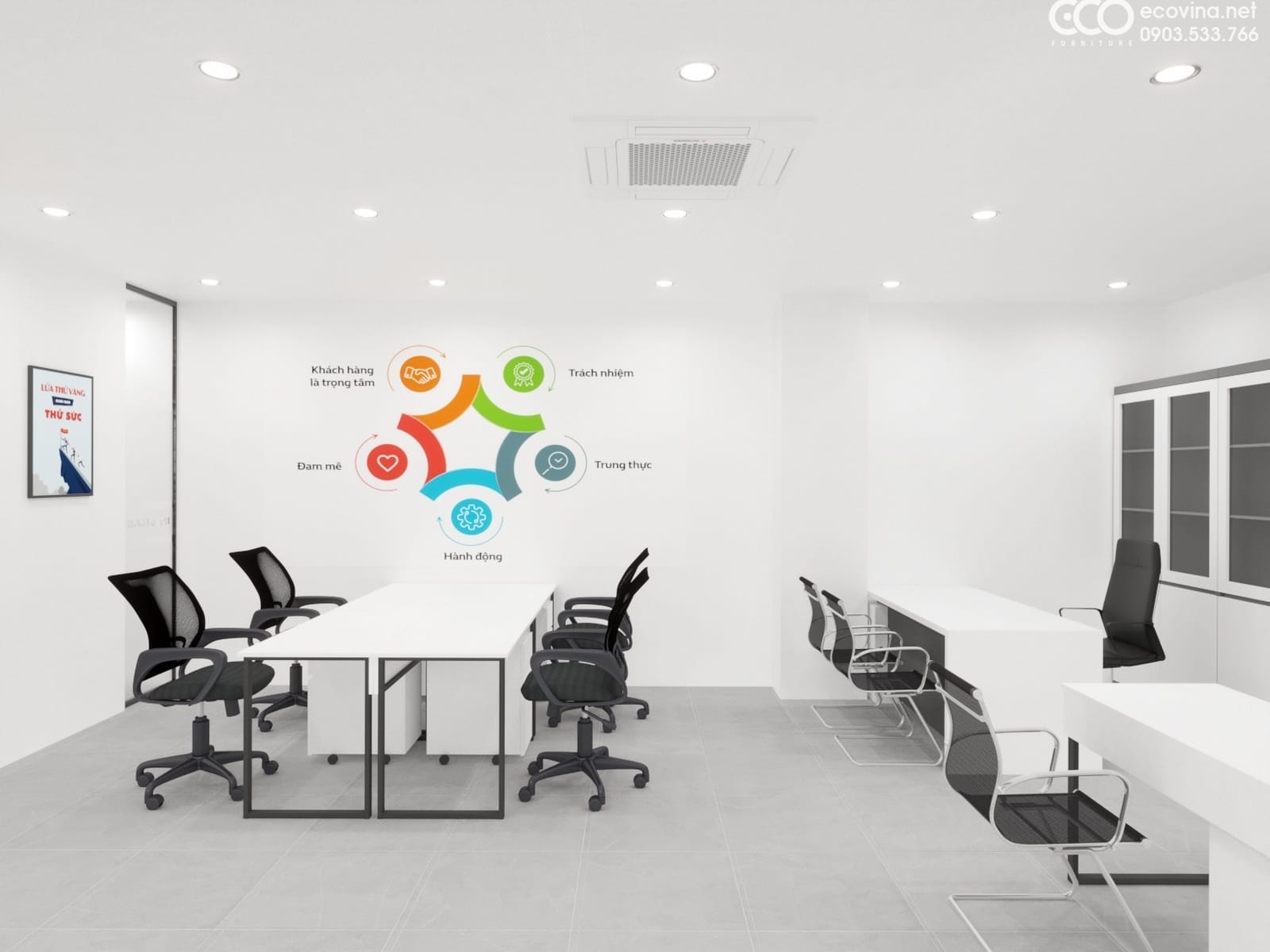 thiet ke thi cong noi that showroom o to 23