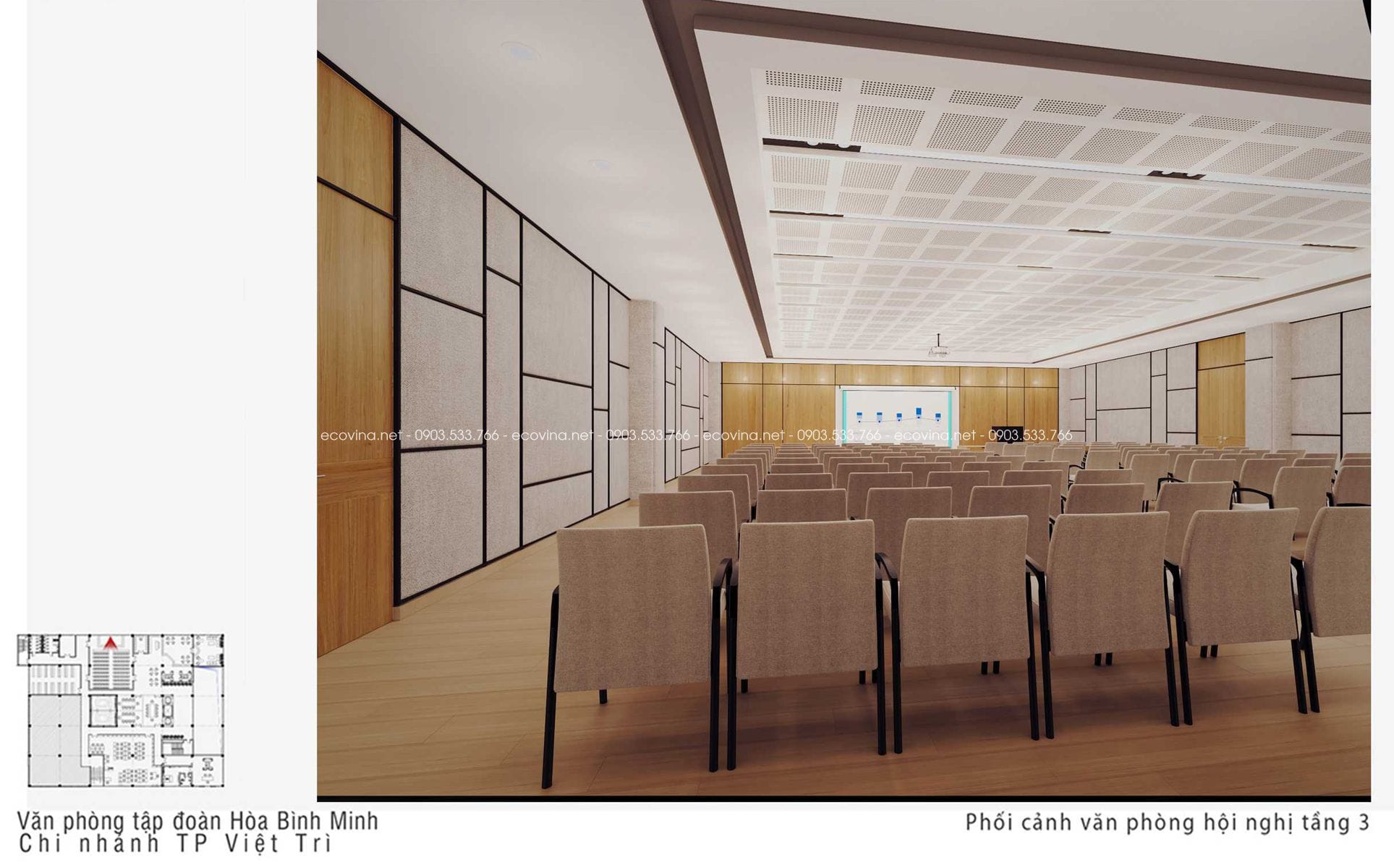 thiet ke thi cong noi that van phong Hoa Binh Minh viet tri dep 28